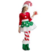 Candy Cane Elf Princess Costume - Child