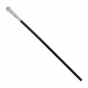 Stage/Dance Cane Collapsible - Silver/Black