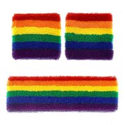 Rainbow Sweatband Set
