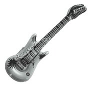 Inflatable Air Guitar - Silver