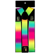Stretch Braces - Neon Rainbow
