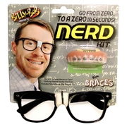 Billy-Bob Nerd Glasses & Braces Teeth