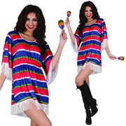 Mexican Girl Poncho Costume - Adult