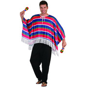 Mexican Poncho Costume - Adult Size
