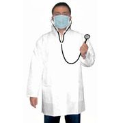 Mad Doctor Lab Coat, Mask & Stethoscope