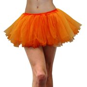 Neon Orange Tulle Tutu - Adult Standard/Plus