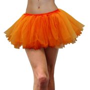 Neon Orange Tulle Tutu - Adult Standard/Plus