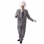 Unwelcome Guest (Black & White Stripe Suit) Costume - Adult