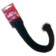 Black Plush Animal Tail - Child Size