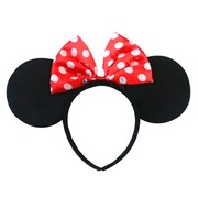 Minnie Mouse Ears on Headband with Bow