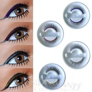 Black False Eyelashes with Glitter Lid Line