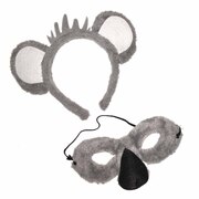 Animal Headband & Mask Set - Furry Koala