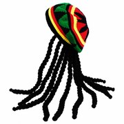 Rasta Beanie with Dreadlocks Wig