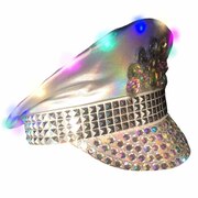 Festival Hat - Silver/White (Light Up)