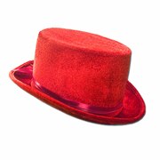 Red Velvet Top Hat - Adult Size 61cm