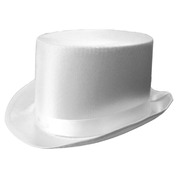 Top Hat - Satin White