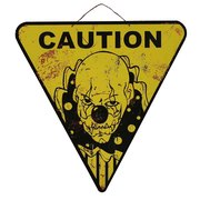 Metal Halloween Road Sign - Killer Clown
