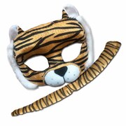 Deluxe Animal Mask & Tail Set - Tiger