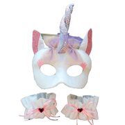 Deluxe Animal Mask & Cuff Set - Unicorn