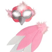 Deluxe Animal Mask & Tail Set - Pink Galah