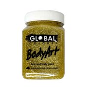 Global Body Art 200ml Jar - Gold Glitter Gel