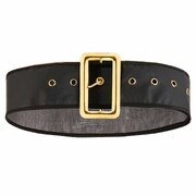 Black Santa or Pirate Belt (PVC) - Adult One Size
