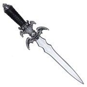 Silver/Black Skull & Wings Sword 61cm