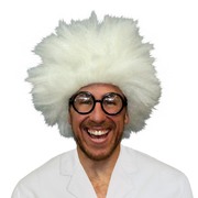 White Mad Scientist Wig