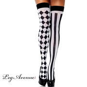 Stockings - Thigh High Harlequin - Adults