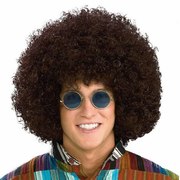 Brown Hippie Afro Wig