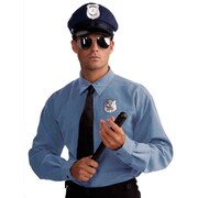 Police Officer Hat, Glasses, Badge and Baton Kit