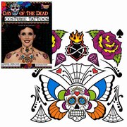 Day of the Dead Temporary Body Tattoo - Multicolour
