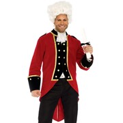 Red Velvet British Soldier Coat - Adult