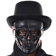 Black Skull Face Mask - Adult
