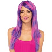 Cheshire Cat Two Tone Pink Purple Wig