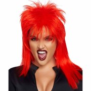 Red Rockstar 80s Wig - Adult