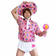 Big Baby Boomer Costume (Pink) - Adult