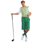 Golf Pro Costume (Green/White) - Adult