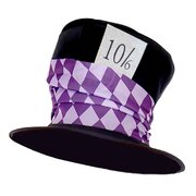 Mad Hatter Hat - Black Velvet