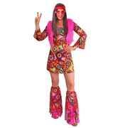 Hippie Go Go Girl Costume Womens