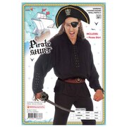 Pirate Shirt (Black) - Adult