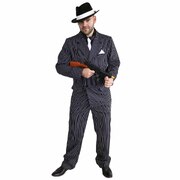 1920's Pinstripe Gangster Suit Costume - Adult