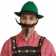 Green Oktoberfest Hat (Black Rope) - Adult One Size