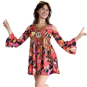 Retro Hippie Chick Costume - Adult