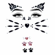 Adhesive Face Jewels Sticker - Animal
