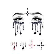 Evil Nun Possessed Adhesive Face Jewels Sticker