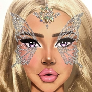 Fairy Adhesive Face Jewels Sticker (Clear)