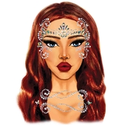 Pixie Face & Body Jewels Sticker (AB Gems)