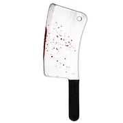 Cleaver Silver/Black with Blood Splatters