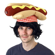 Plush Hot Dog Hat